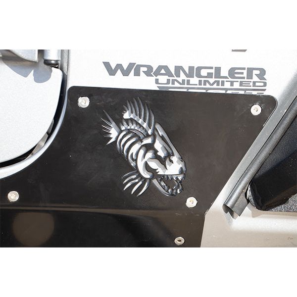 FISHBONE OFFROAD | 18-C Wrangler Unlimited Scale Armor Gloss Black Powder Coat 3/16In Steel | FB23180