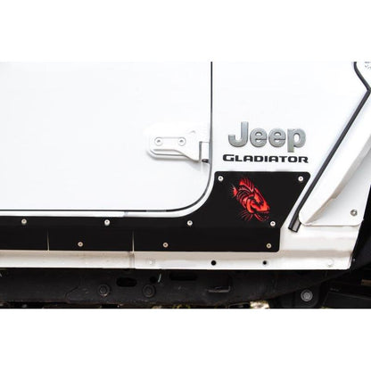 FISHBONE OFFROAD | 20-C Gladiator Scale Armor Gloss Black Powder Coat 3/16In Steel | FB23190