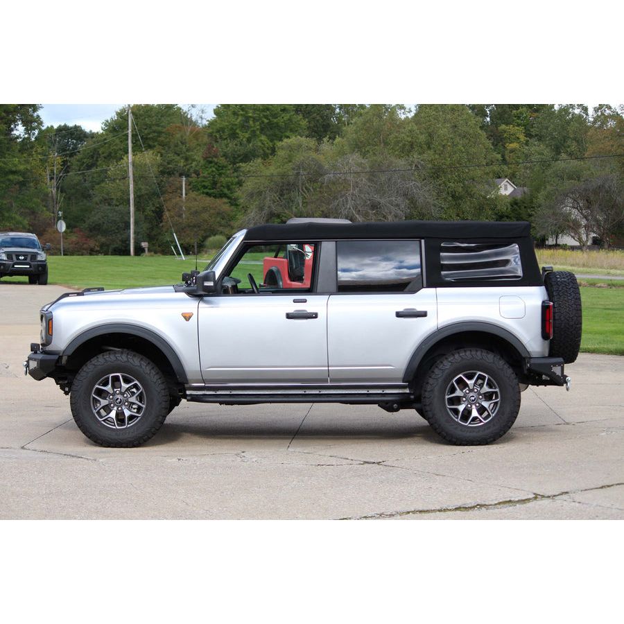 FISHBONE OFFROAD | 22-C Bronco (4 Doors) Step Sliders Black Textured Steel | FB23349