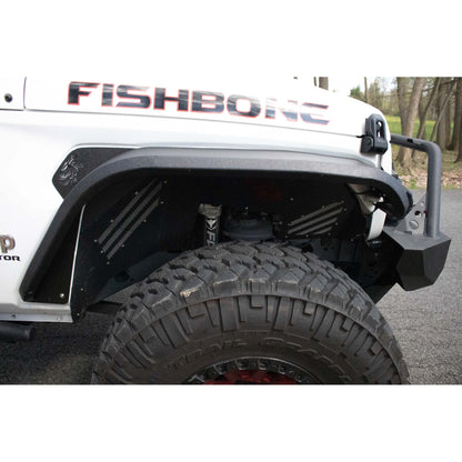 FISHBONE OFFROAD | 18-C Wrangler/20-C Gladiator Front Steel Elite Fenders Textured Black Powder Coated | FB23454F