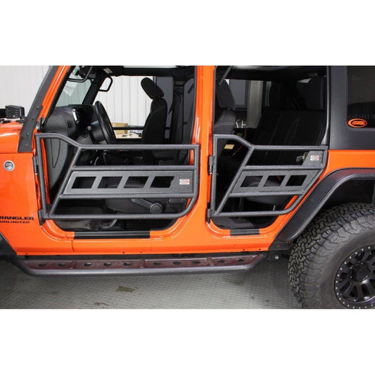 FISHBONE OFFROAD | 07-18 Wrangler Unlimited Front And Rear Tube Doors Black Textured Powder Coat | FB24022