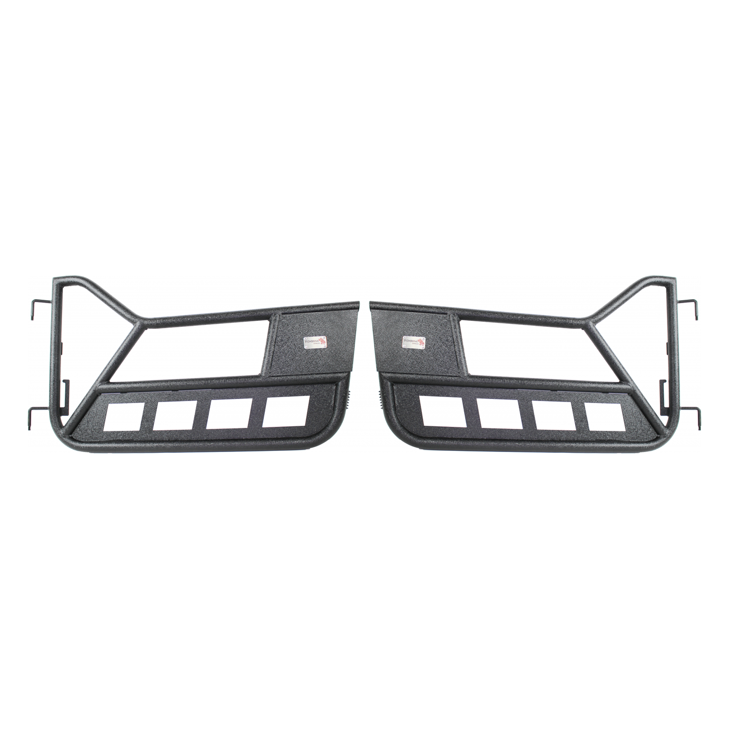 FISHBONE OFFROAD | 97-06 Wrangler Front Tube Doors Black Textured Powder Coat 1.25In Steel | FB24077