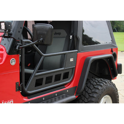 FISHBONE OFFROAD | 97-06 Wrangler Front Tube Doors Black Textured Powder Coat 1.25In Steel | FB24077