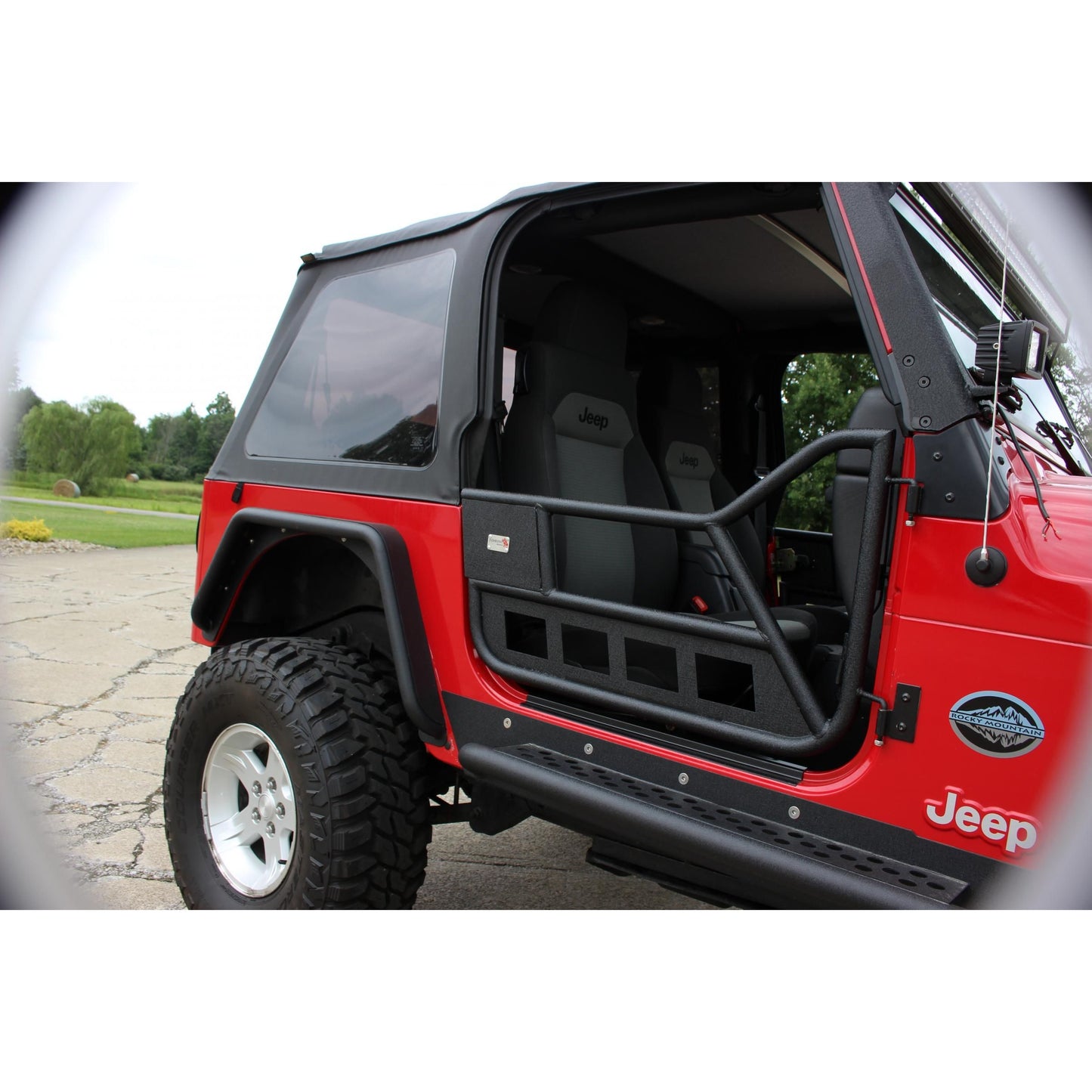 FISHBONE OFFROAD | 97-06 Wrangler Front Tube Doors Black Textured Powder Coat 1.25In Steel | FB24077