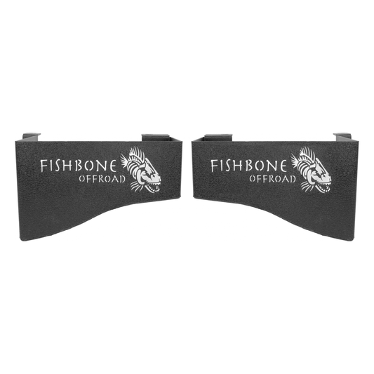 FISHBONE OFFROAD | 07-18 Wrangler Unlimited Wheel Well Storage Bins Black Textured Powder Coat Steel | FB25081