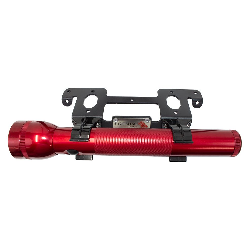 FISHBONE OFFROAD | 2018-19 Wrangler Jl Front Roll Bar Flashlight Mount Black Powder Coat | FB25092
