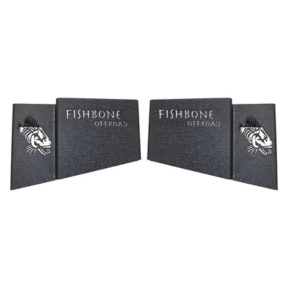FISHBONE OFFROAD | 2018-19 Wrangler Fishbone Wheel Well Storage Bins Black Powder Coat | FB25100