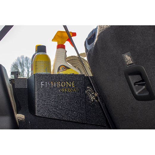 FISHBONE OFFROAD | 2018-19 Wrangler Fishbone Wheel Well Storage Bins Black Powder Coat | FB25100