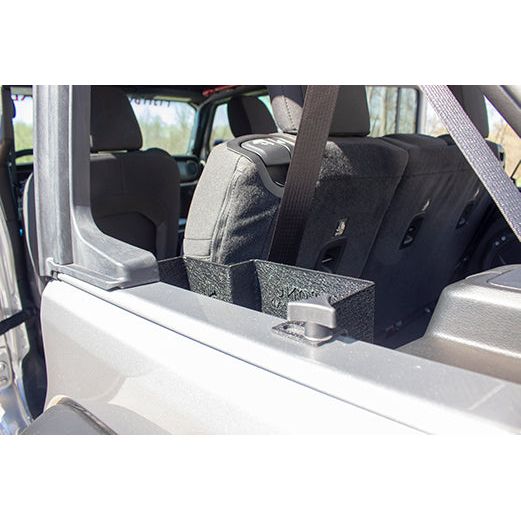 FISHBONE OFFROAD | 2018-19 Wrangler Fishbone Wheel Well Storage Bins Black Powder Coat | FB25100