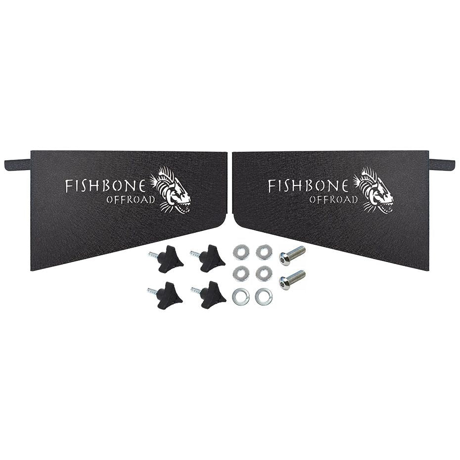 FISHBONE OFFROAD | 18-23 Wrangler Wheel Well Storage Bins Black Textured Powder Coat 11 Gauge Steel | FB25101
