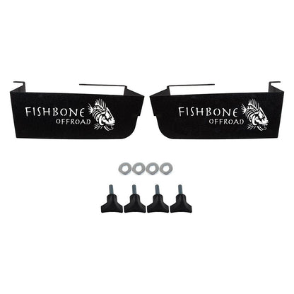 FISHBONE OFFROAD | 1997-06 Wrangler Fishbone Wheel Well Storage Bins Black Powder Coat | FB25103