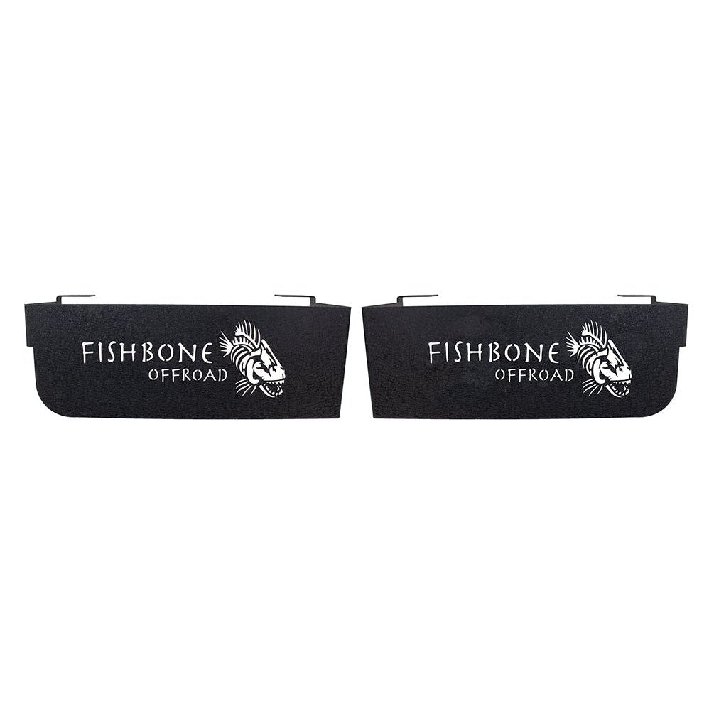 FISHBONE OFFROAD | 2004-06 Wrangler Fishbone Wheel Well Storage Bins Black Powder Coat | FB25104