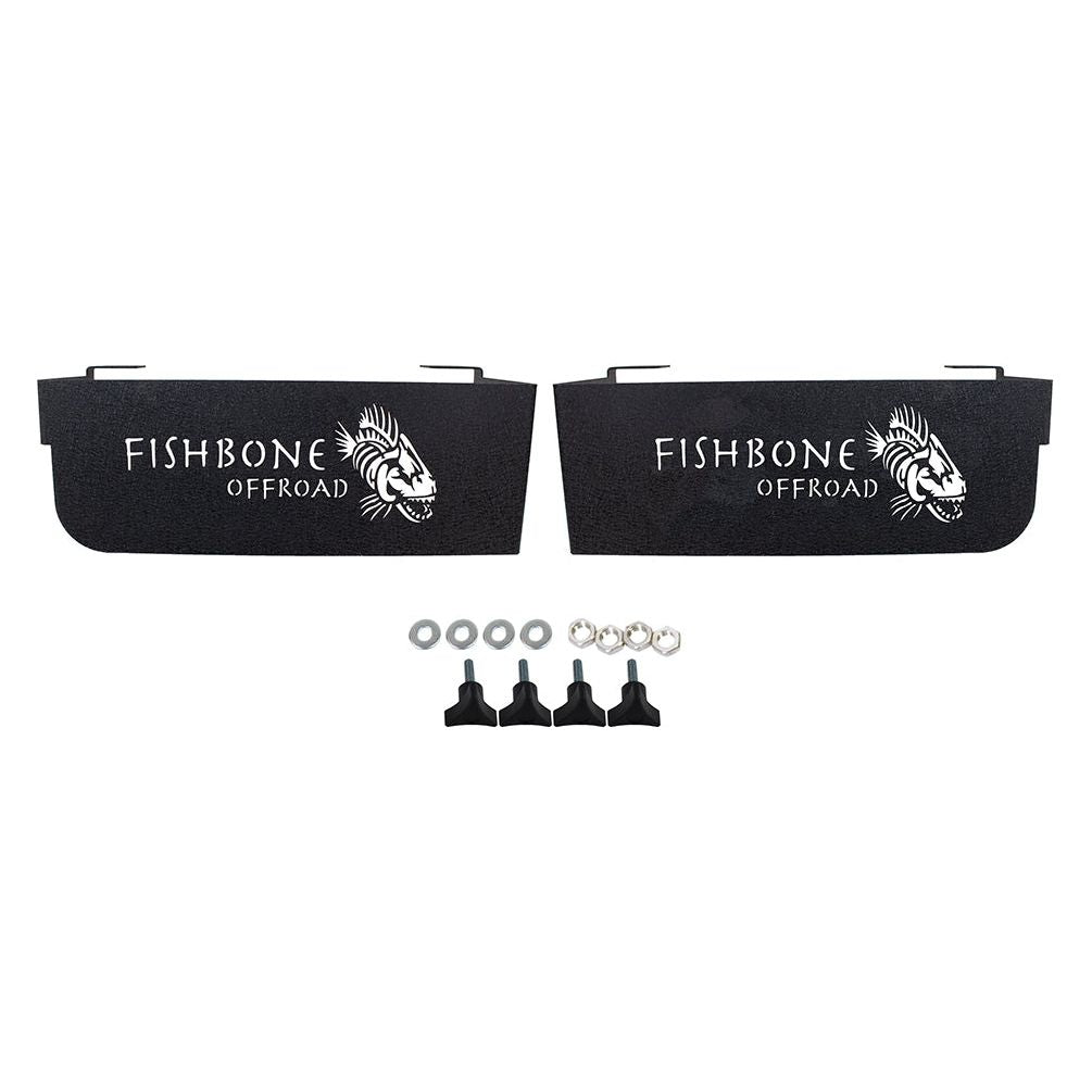 FISHBONE OFFROAD | 2004-06 Wrangler Fishbone Wheel Well Storage Bins Black Powder Coat | FB25104