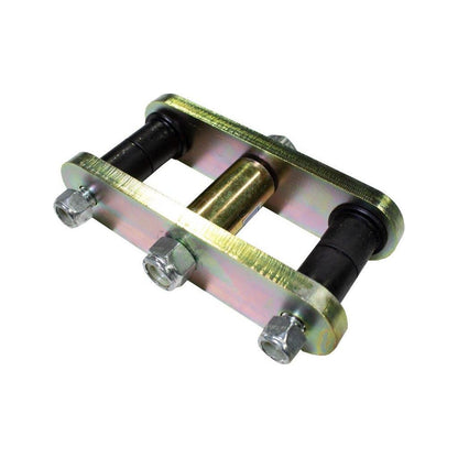 FISHBONE OFFROAD | 59-75 Cj5 Front/Rear Greaseable Shackles Zinc Plated 3/8 In Thick Steel Set Of 2 | FB27222
