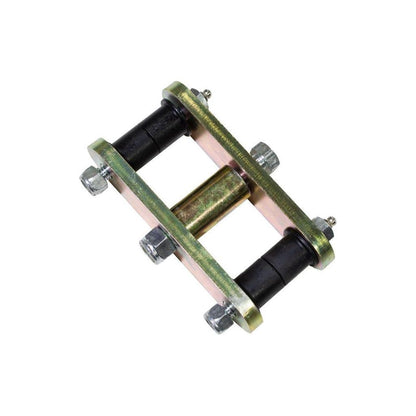 FISHBONE OFFROAD | 59-75 Cj5 Front/Rear Greaseable Shackles Zinc Plated 3/8 In Thick Steel Set Of 2 | FB27222