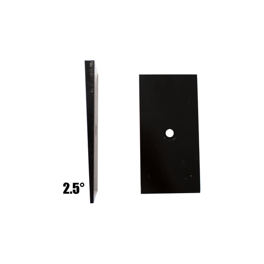 FISHBONE OFFROAD | Pair Of 2.5, 4, 6 And 8 Degree Leaf Spring Shim Black Powder Coat Steel | FB27369