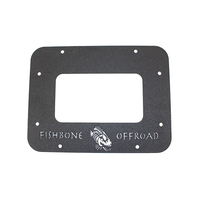 FISHBONE OFFROAD | 10-16 Jk Backside Logo Aluminum Black Textured | FB31042
