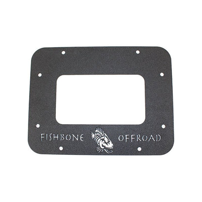 FISHBONE OFFROAD | 10-16 Jk Backside Logo Aluminum Black Textured | FB31042