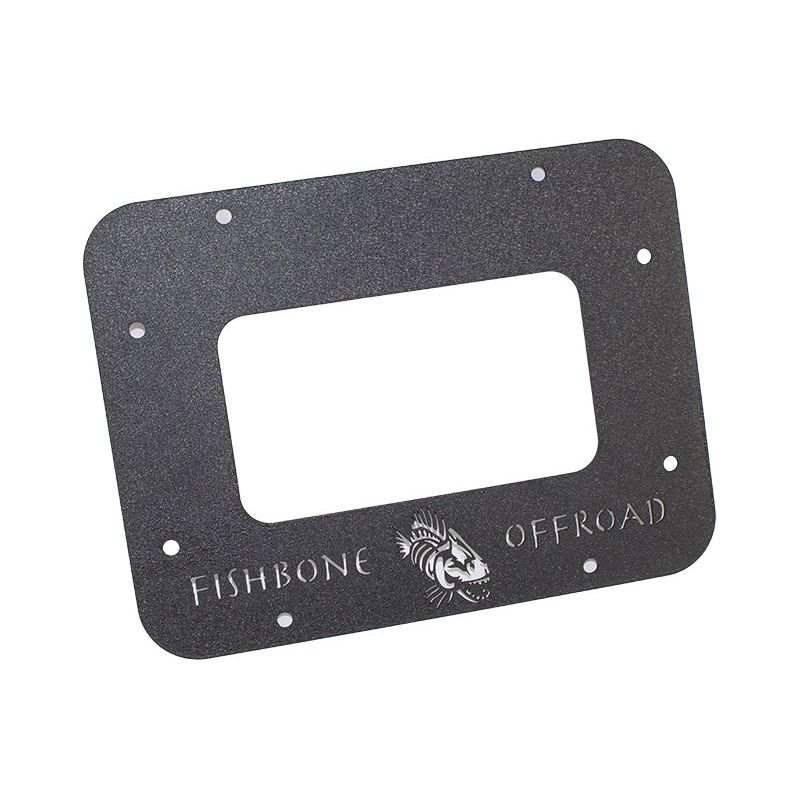 FISHBONE OFFROAD | 10-16 Jk Backside Logo Aluminum Black Textured | FB31042