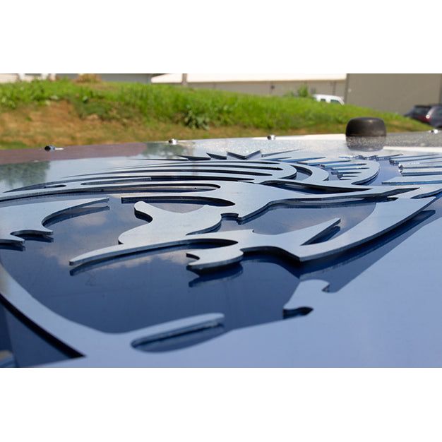 FISHBONE OFFROAD | 2003-06 Wrangler Fishbone Tj Hood Louver (03-06)- Raw Unpainted Raw Aluminum | FB31125