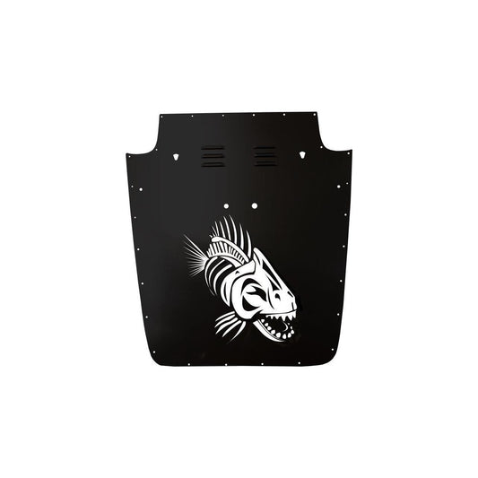 FISHBONE OFFROAD | 2003-06 Wrangler Fishbone Tj Hood Louver (03-06)- Black Black Powder Coat | FB31132