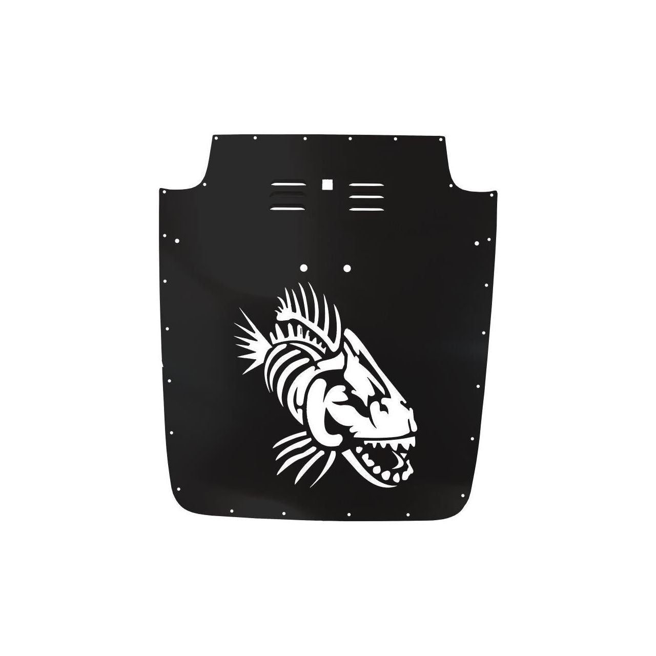 FISHBONE OFFROAD | 2003-06 Wrangler Fishbone Tj Hood Louver (03-06)- Black Black Powder Coat | FB31132