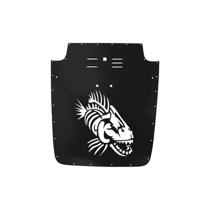 FISHBONE OFFROAD | 2003-06 Wrangler Fishbone Tj Hood Louver (03-06)- Black Black Powder Coat | FB31132