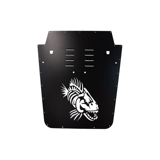 FISHBONE OFFROAD | 2007-12 Wrangler Fishbone Jk Hood Louver (07-12)-Black Black Powder Coat | FB31133