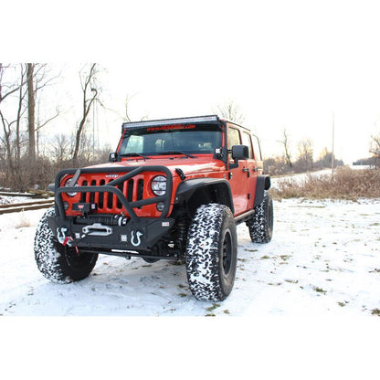 FISHBONE OFFROAD | 07-18 Wrangler Aluminum Tube Fenders Black Textured Powder Coat | FB33006