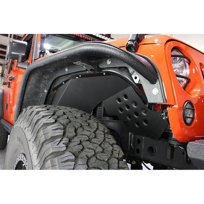 FISHBONE OFFROAD | 07-18 Wrangler Unlimited Aluminum Inner Front Fenders Black Powder Coat Aluminum | FB33007F