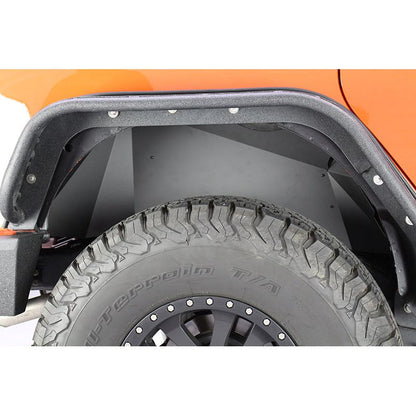 FISHBONE OFFROAD | 07-18 Wrangler Unlimited Aluminum Inner Rear Fenders Black Powder Coat Aluminum | FB33007R