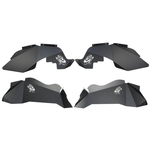 FISHBONE OFFROAD | 07-18 Wrangler Aluminum Inner Fenders Black Powder Coat Aluminum - Set Of 4 | FB33073