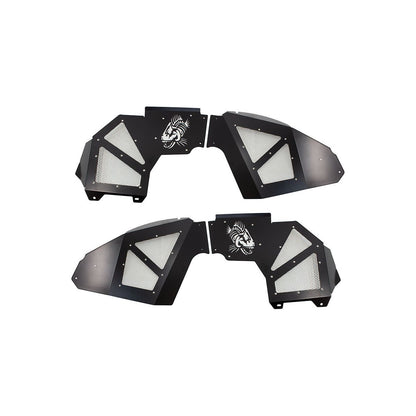 FISHBONE OFFROAD | 18-C Wrangler Inner Fenders Legacy Model Black Powder Coat Aluminum | FB33130F