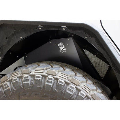 FISHBONE OFFROAD | 2018-Cwrangler Fishbone Rear Jl Black Aluminum Inner Fenders Black Powder Coat | FB33130R