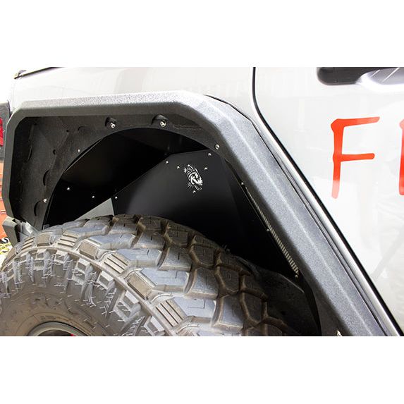 FISHBONE OFFROAD | 2018-Cwrangler Fishbone Rear Jl Black Aluminum Inner Fenders Black Powder Coat | FB33130R