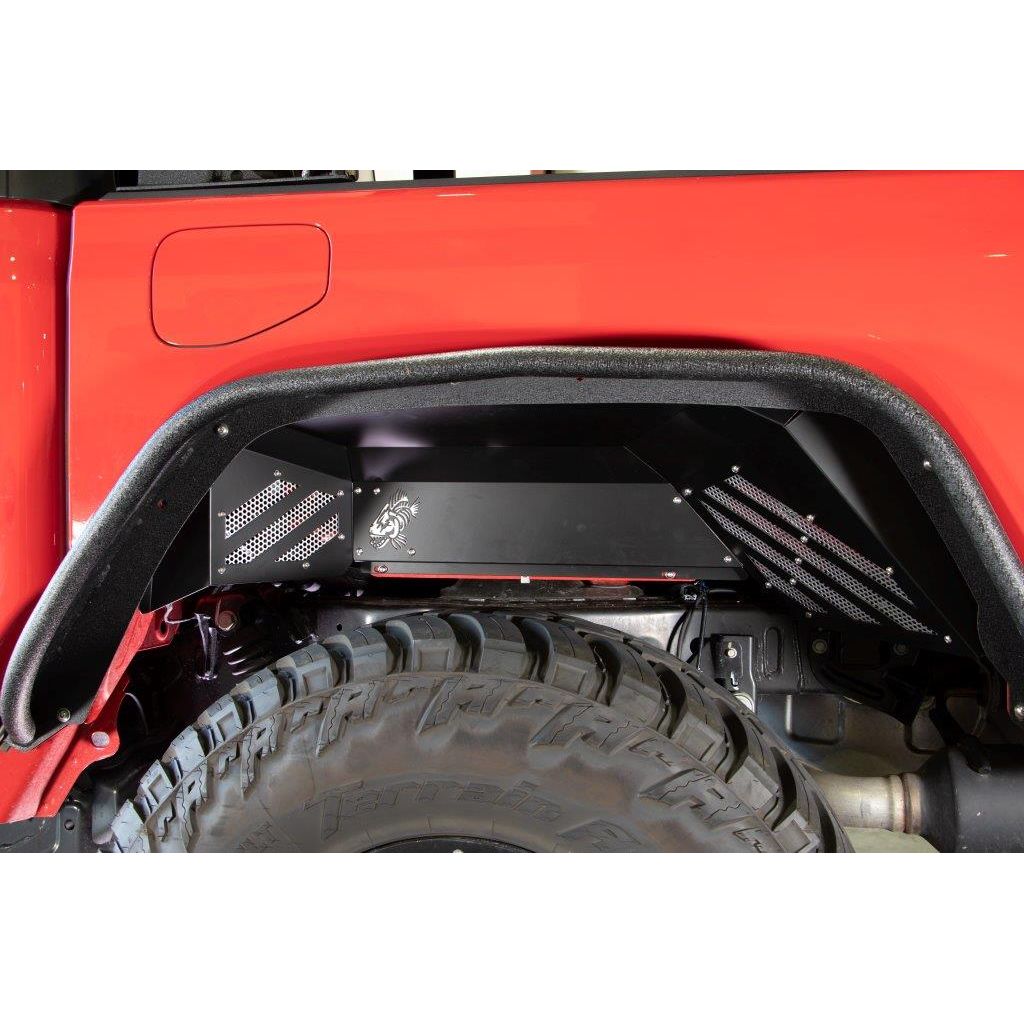 FISHBONE OFFROAD | 20-C Gladiator Rear Black Powder Coated Aluminum Inner Fenders - Set Of 2 | FB33211R