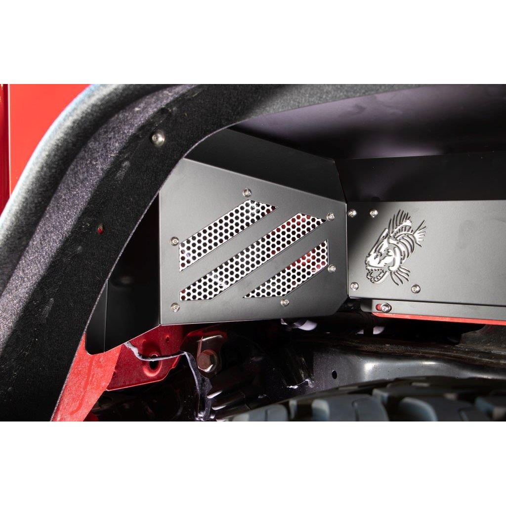 FISHBONE OFFROAD | 20-C Gladiator Rear Black Powder Coated Aluminum Inner Fenders - Set Of 2 | FB33211R