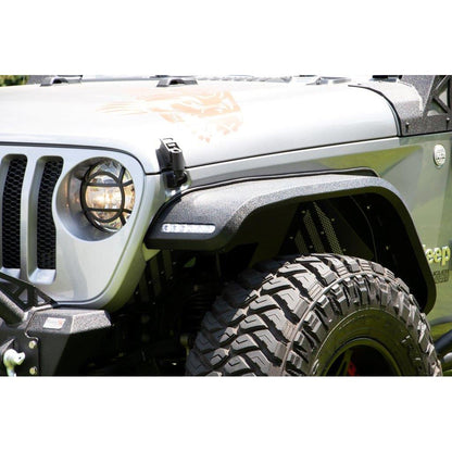 FISHBONE OFFROAD | 18-C Wrangler/20-C Gladiator Aluminum Elite Front Fenders Black Textured | FB33455F