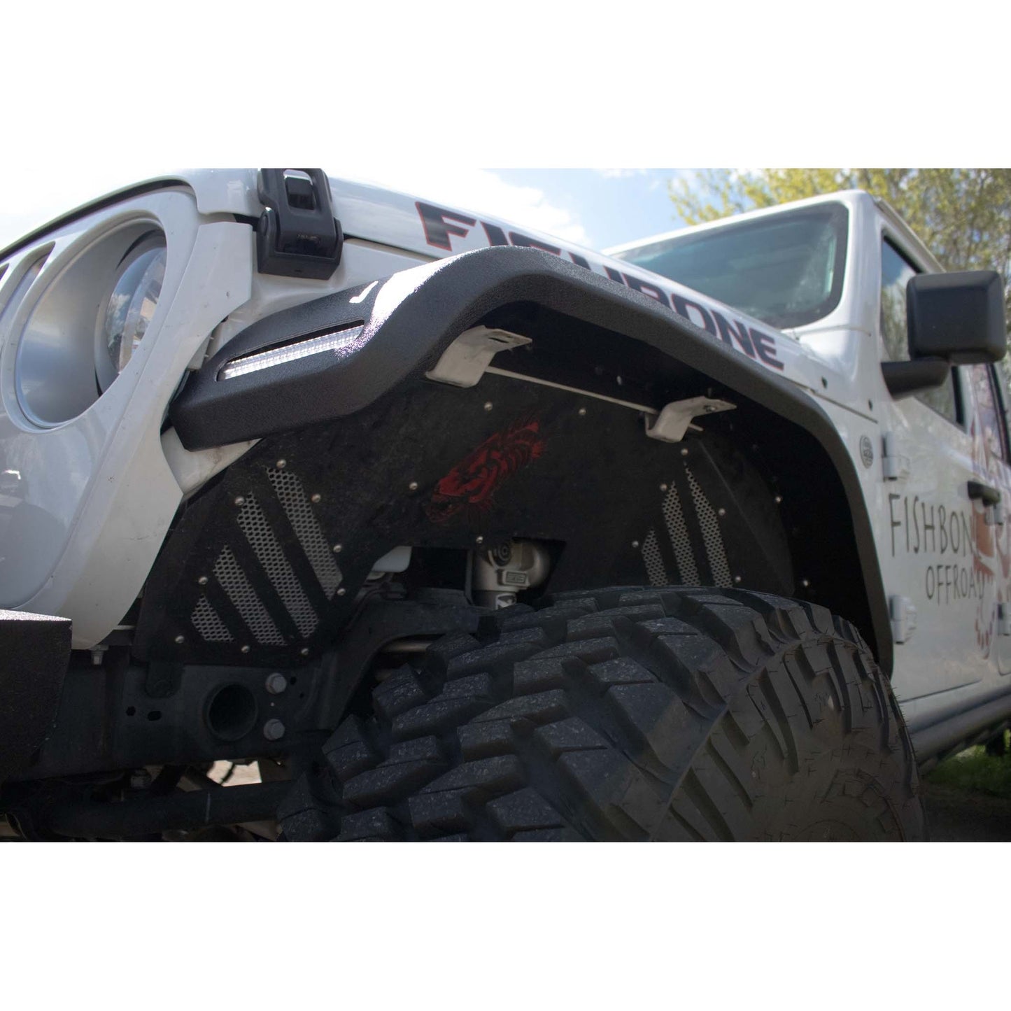 FISHBONE OFFROAD | 18-C Wrangler/20-C Gladiator Aluminum Elite Front Fenders Black Textured | FB33455F