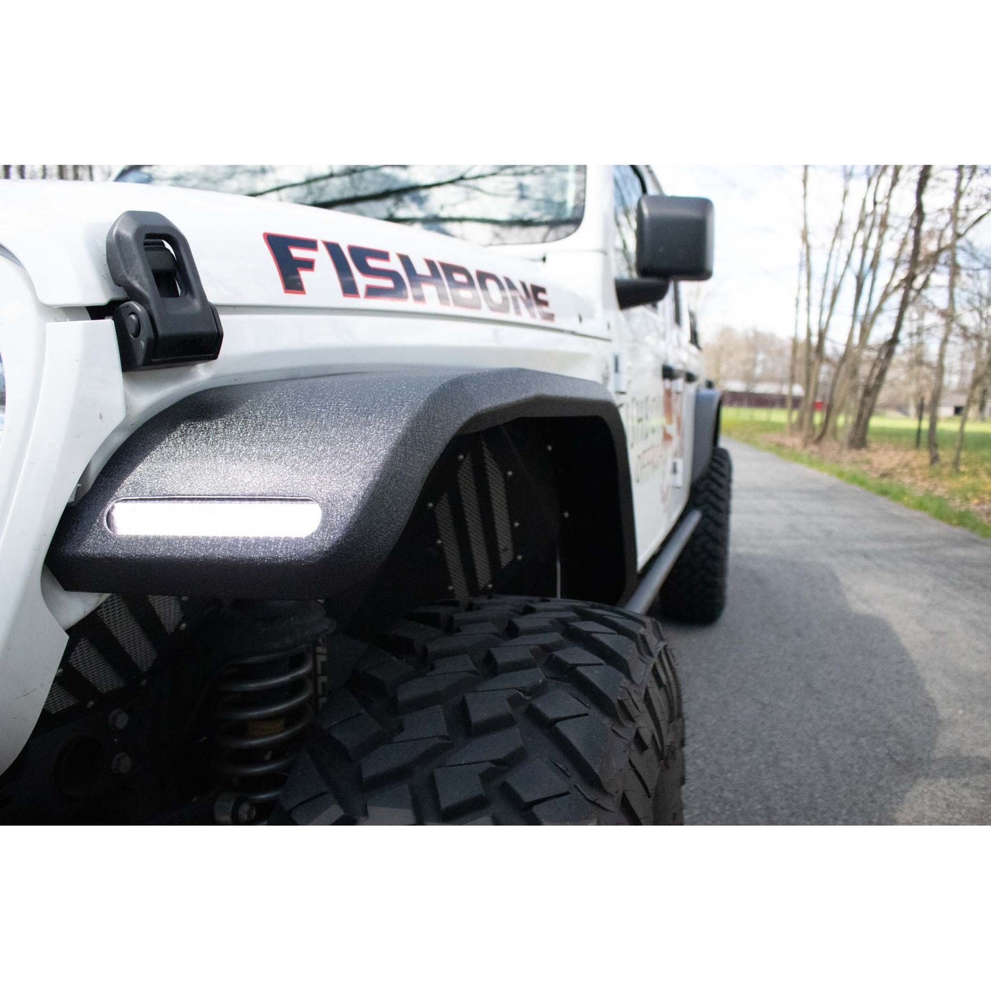 FISHBONE OFFROAD | 18-C Wrangler/20-C Gladiator Aluminum Elite Front Fenders Black Textured | FB33455F