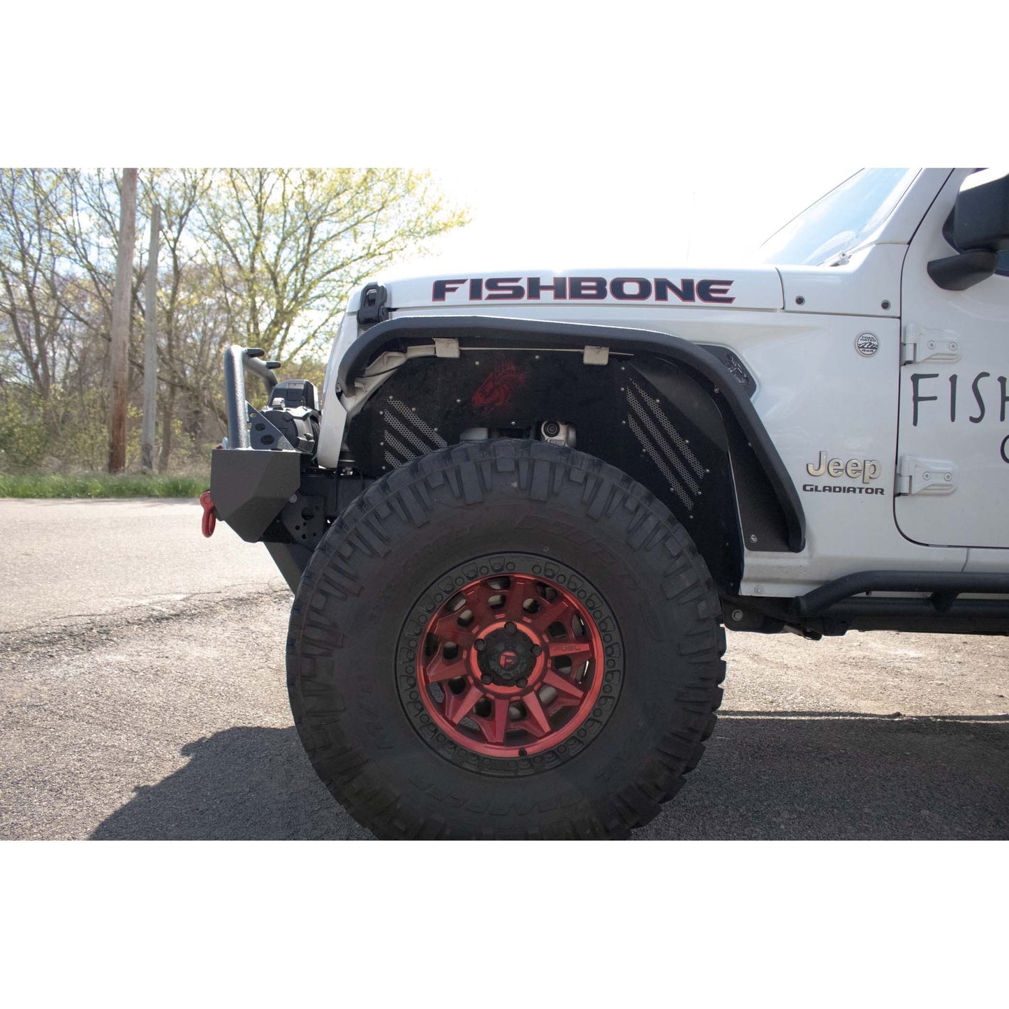 FISHBONE OFFROAD | 18-C Wrangler/20-C Gladiator Aluminum Elite Front Fenders Black Textured | FB33455F