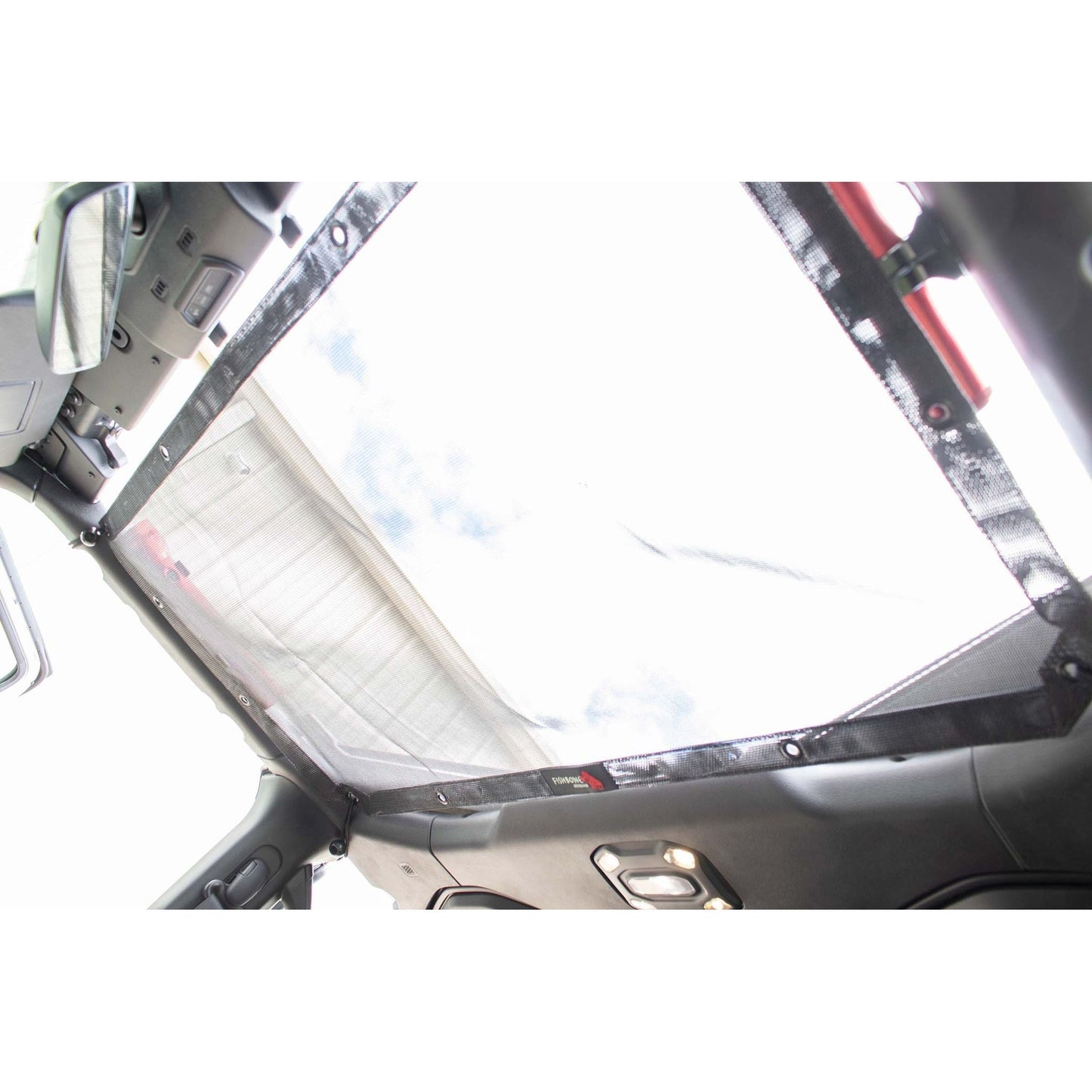 FISHBONE OFFROAD | 18-C Wrangler/20-C Gladiator Front Sun Shade In Nylon Mesh | FB51305