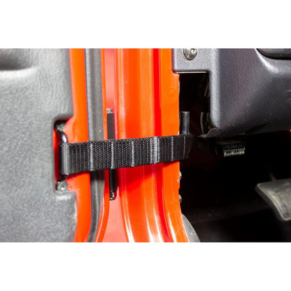 FISHBONE OFFROAD | 76-06 Wrangler Door Limiting Strap In Black Nylon Webbing | FB55159