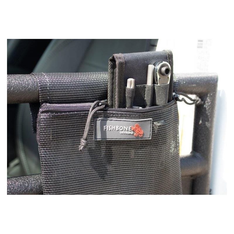 FISHBONE OFFROAD | Tube Door Storage Bag For 18-Up Jeep Wrangler Jl 2 Door Fishbone | FB55272
