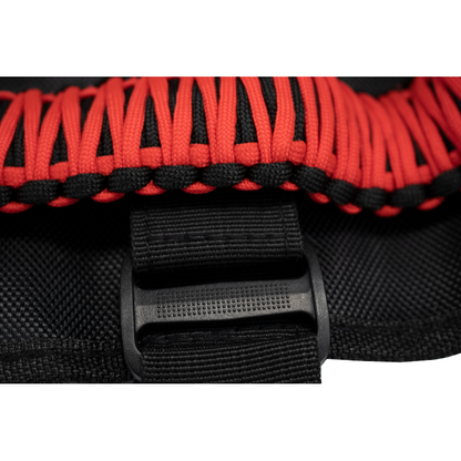 FISHBONE OFFROAD | Red Paracord Grab Handles With Three Straps (Pair) | FB55280