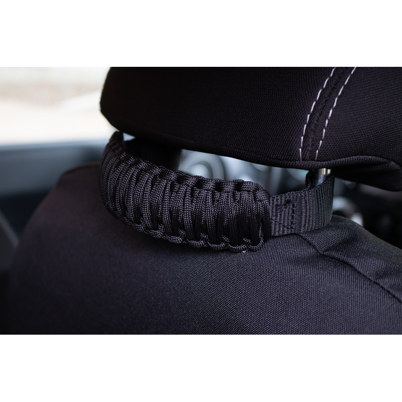 FISHBONE OFFROAD | Black Paracord Head Rest Grab Handles | FB55281