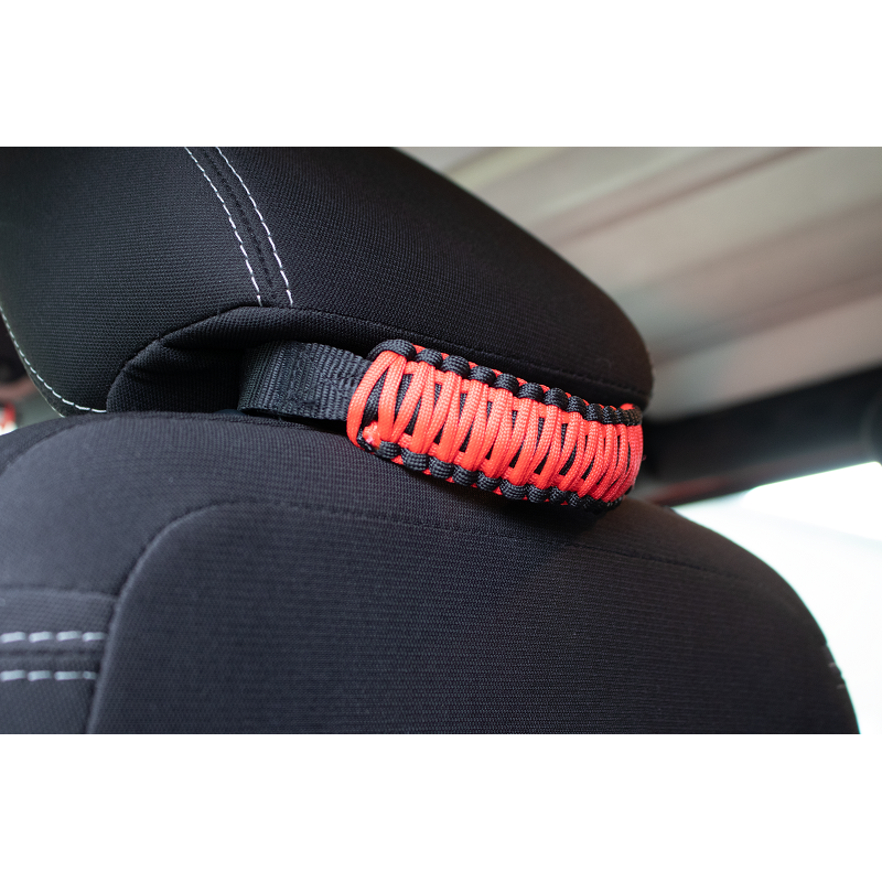 FISHBONE OFFROAD | Red Paracord Head Rest Grab Handles | FB55282