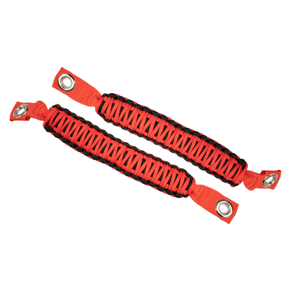 FISHBONE OFFROAD | 07-18 Wrangler Jk Red Paracord Grab Handles For A-Pillar And Sound Bar | FB55284