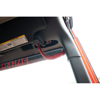 FISHBONE OFFROAD | 07-18 Wrangler Jk Red Paracord Grab Handles For A-Pillar And Sound Bar | FB55284