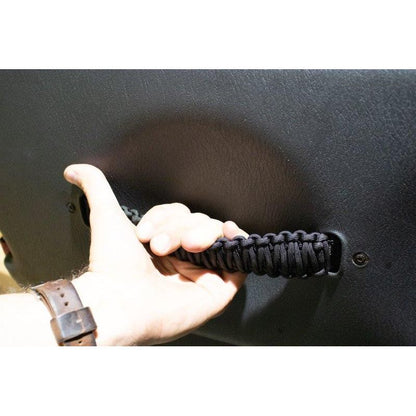 FISHBONE OFFROAD | 97-06 Jeep Wrangler Paracord Door Handles Black | FB55285